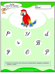 P Sesi Çalışma Sayfaları